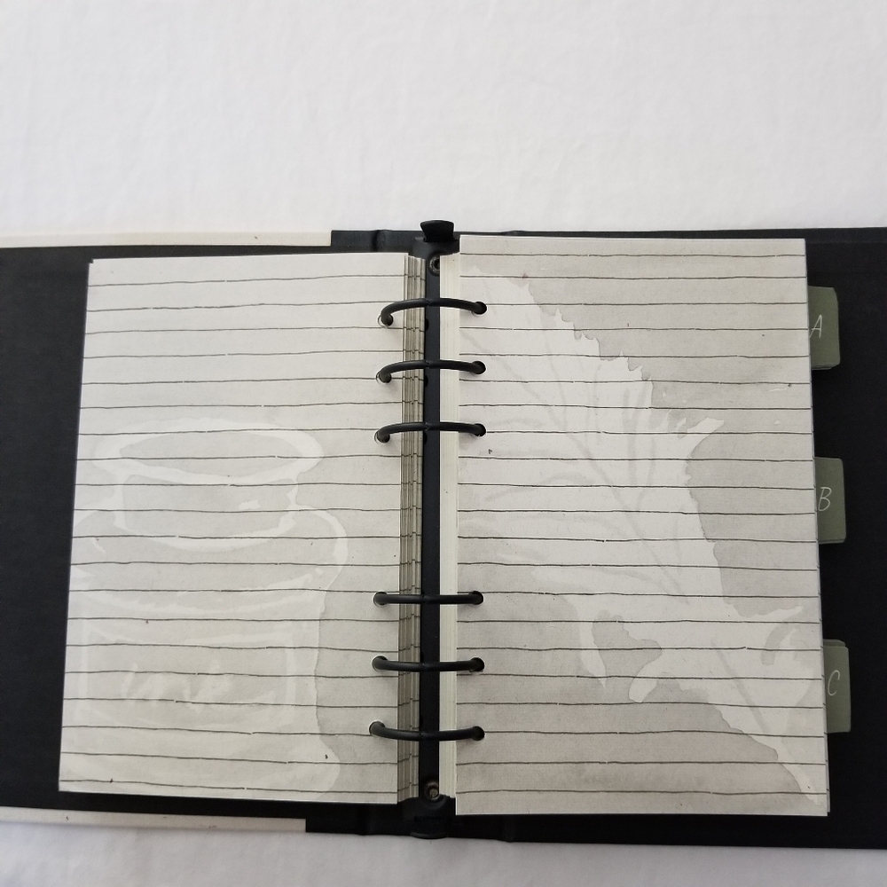 Small Looseleaf Notebook/Address Book - Picture 4 of 6